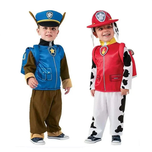 Anime chien patrouille enfants hauts pantalons sac à dos chapeau Marshall Chase Skye Zuma éclat enfants patrouille uniformes Halloween Cosplay Costume