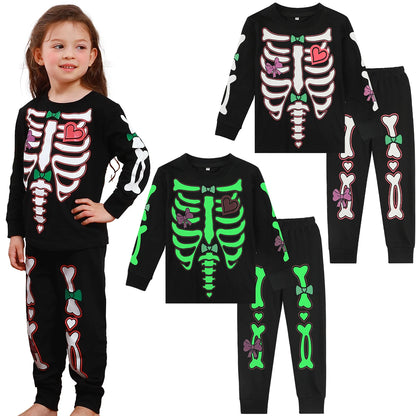 Pyjama Sophia Glowing Skull planchers y Clothes, mesurost fur s Up Costume, Carnaval, Halloween, Enfant, Tout-petit, Costume, Modules, Seton