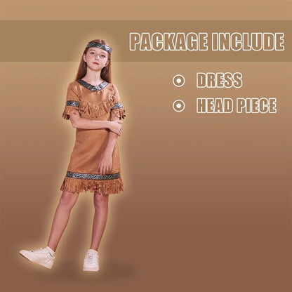 Costume de Cosplay indien drôle pour garçons et filles, tenues d'halloween amérindiennes, robe fantaisie de carnaval de pâques pourim