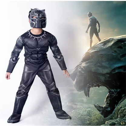Costume de Cosplay de la fête d'halloween de haute qualité, panthère noire de la guerre civile, Costume de super-héros pour enfants, nouvelle collection 2024