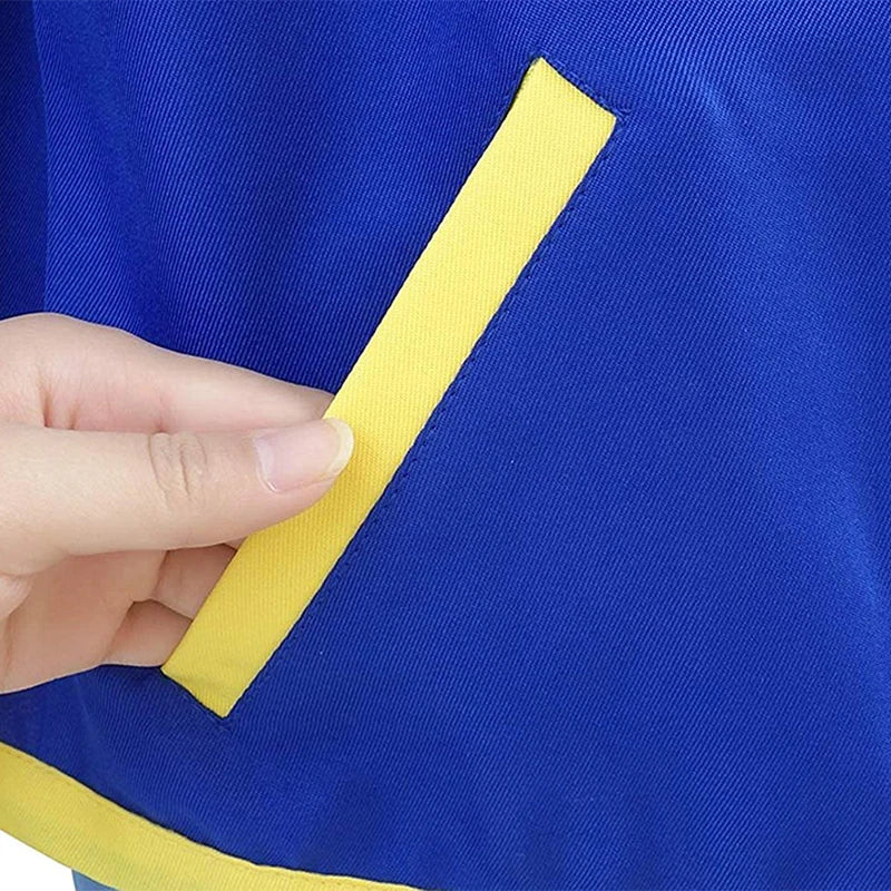 Adult Ash Ketchum Costume for Halloween Men Anime Trainer Cosplay Women Disfraz Party Blue Jacket Cap and Gloves Sets