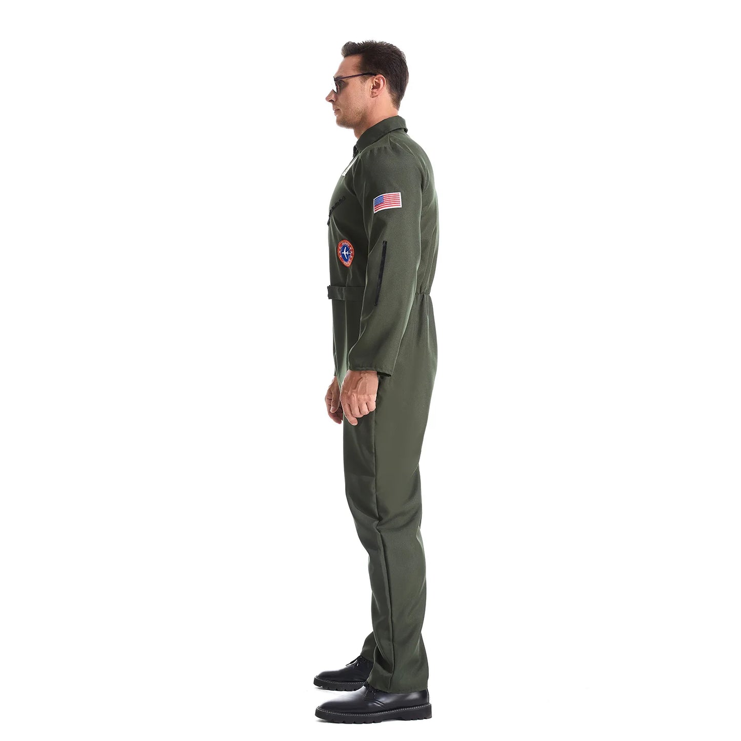 Uniforme de pilote de pistolet supérieur de carnaval d'halloween, Costume de scène de spectacle de groupe de jeux de sport de fête, nouvelle collection