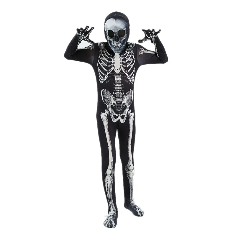 Costume Effrayant à Capuche pour Halloween pour Enfant Garçon, Tenue de ixde Mardi Gras