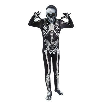 Costume Effrayant à Capuche pour Halloween pour Enfant Garçon, Tenue de ixde Mardi Gras