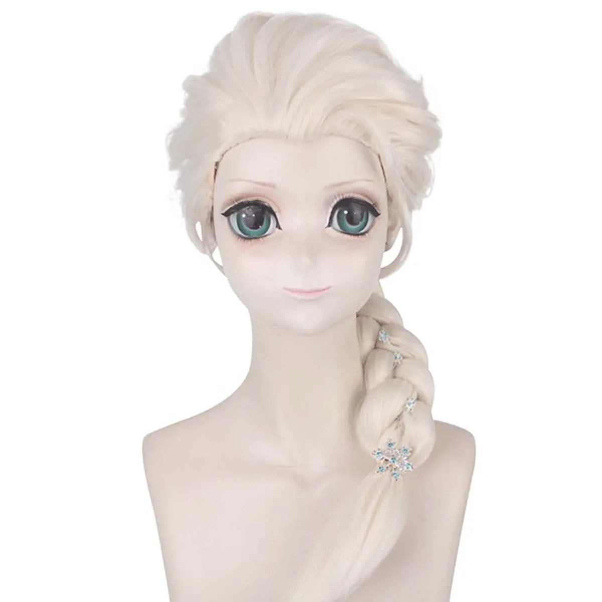 Halloween Carnaval Purim Masquerade Party Frozen Princess Cos Sneeuwkoningin volwassen Elsa kostuum of pruik