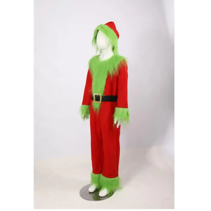 Costume d'Halloween VPN pour Enfants, Voleur de Génie, Vert, Grinch, Père Noël avec viser, Vêtements de Jeu, Vente en Gros