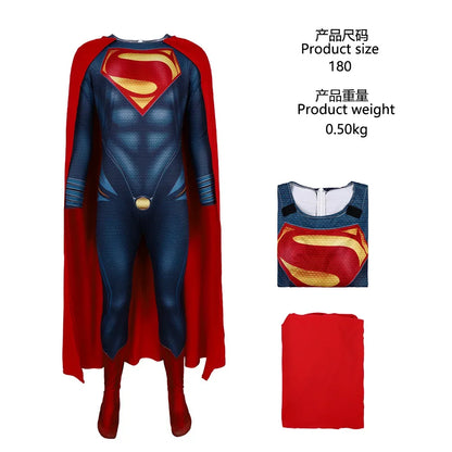 Superman Cosplay Kostuum Halloween Carnaval Feestoutfits Stage Performance Hero voor Heren Dames Outfits
