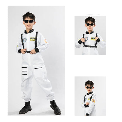 Astronautenkostuum voor jumpsuit Rollenspel Astronaut Ruimtepak Halloween Wit Cosplay