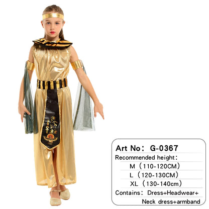 Enfants egypte ancienne pharaon égyptien cléopâtre Prince princesse Costume pour enfants Cosplay Anime Cosplay