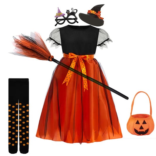 Filles sorcière Halloween Costume enfants Cosplay Vampire chauve-souris rouge chaperon robes enfants habiller vêtements avec chapeau fête de carnaval