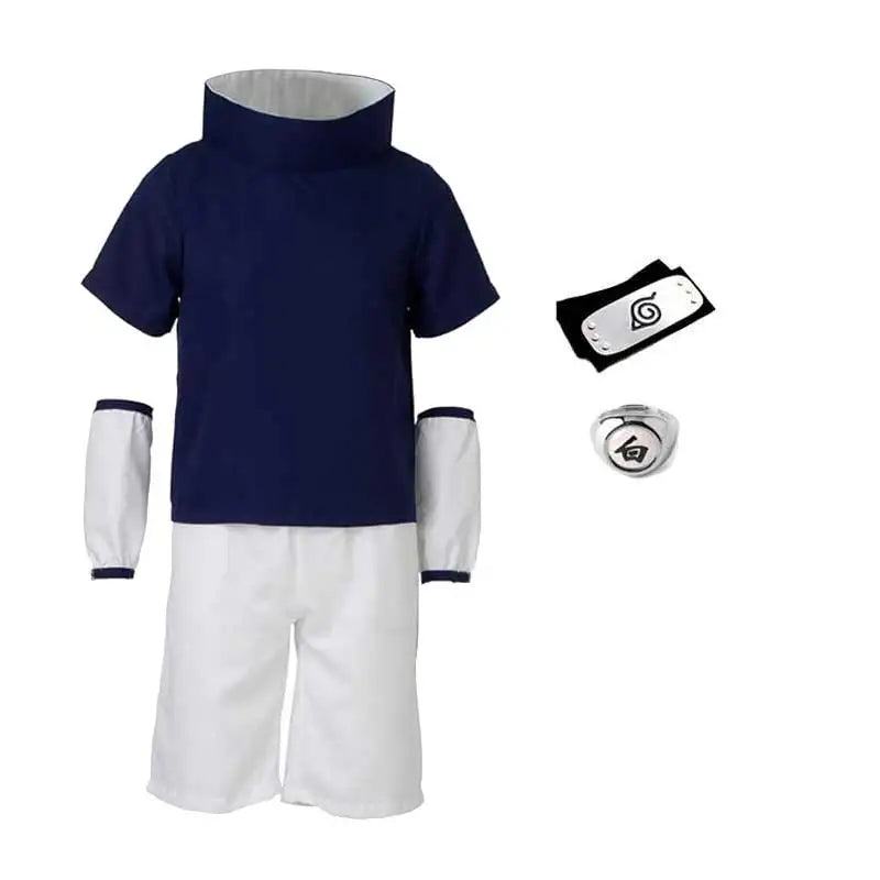 Kids Adult Uchiha Cosplay Costume Festival Perform Costume Men Child Sasuke Dress up Kid Halloween Costume