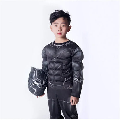 Costume de Cosplay de la fête d'halloween de haute qualité, panthère noire de la guerre civile, Costume de super-héros pour enfants, nouvelle collection 2024