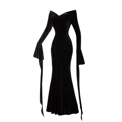 Nieuwe De Addams Cosplay Familie Woensdag Addams Kostuum Halloween Zwarte Jurk Witte Spot Voor Vrouwen Cosplay Kostuum