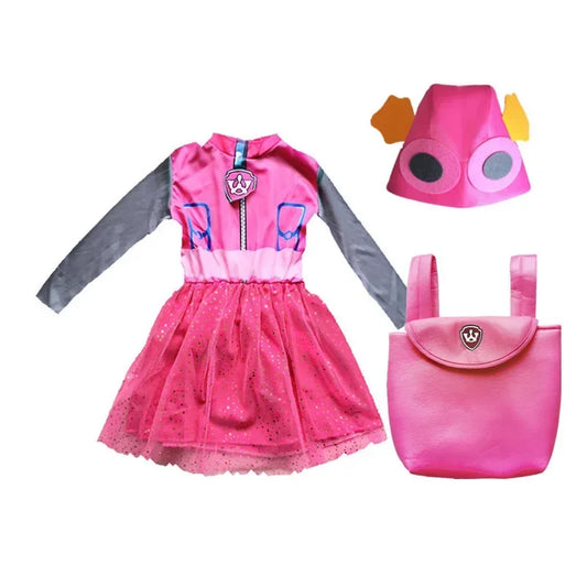 Anime Dog Patrol Kids Tops Broek Rugzak Hoed Marshall Chase Skye Zuma Rubble Kinderen Patrol Uniformen Halloween Cosplay Kostuum