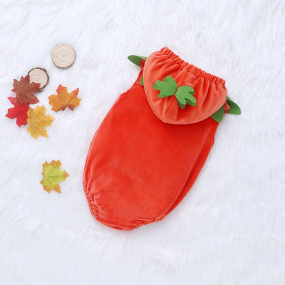 Combinaison à Capuche à Manches sulfpour Bébé Garçon et Fille, Costume d'Halloween, Cosplay, Citrouille, Vêtements Chauds et Doux en Coton