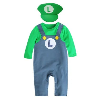 Body à capuche pour bébé garçon, Anime frères, automne et hiver, Section fine, polaire, manches longues, Costume de fête, de vacances, rouge
