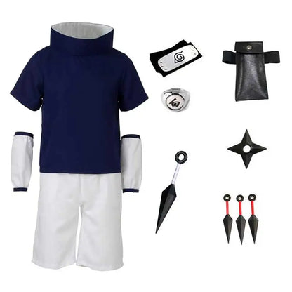 Kids Adult Uchiha Cosplay Costume Festival Perform Costume Men Child Sasuke Dress up Kid Halloween Costume