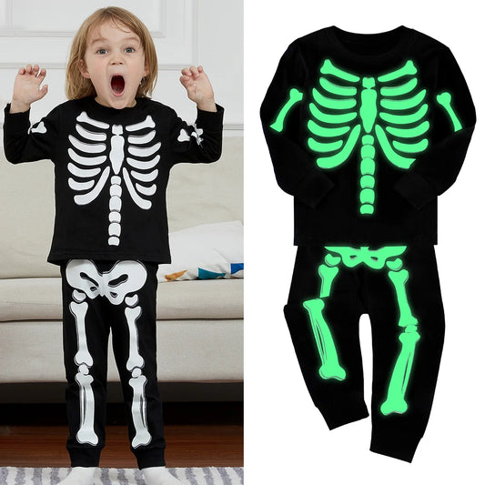 Pyjama Sophia Glowing Skull planchers y Clothes, mesurost fur s Up Costume, Carnaval, Halloween, Enfant, Tout-petit, Costume, Modules, Seton