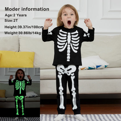 Pyjama Sophia Glowing Skull planchers y Clothes, mesurost fur s Up Costume, Carnaval, Halloween, Enfant, Tout-petit, Costume, Modules, Seton