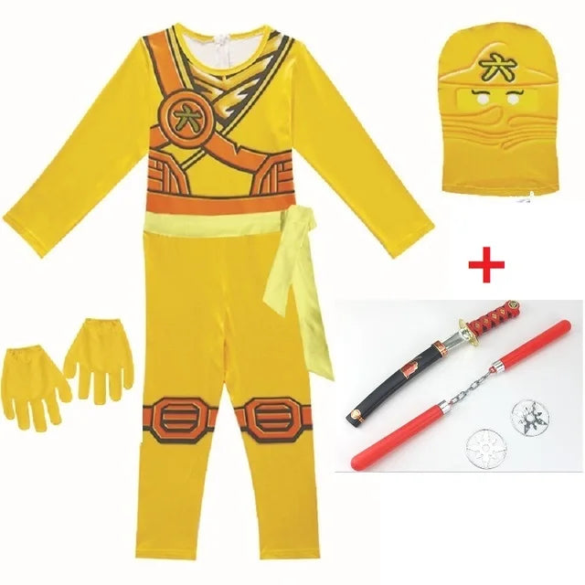 NINJA cosplay kostuum jongens en meisjes jumpsuit set Halloween Kerstmis geavanceerde nieuwste Ninja cosplay kostuumfeest