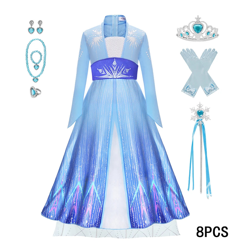 Robe de princesse pour fête de carnaval, robe de princesse pour enfants, robe de fille, robe Cosplay, fête d'anniversaire, 2025