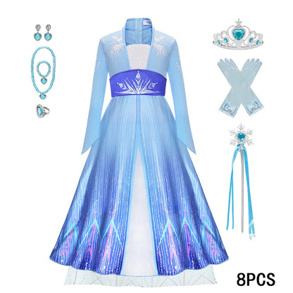 Robe de princesse pour fête de carnaval, robe de princesse pour enfants, robe de fille, robe Cosplay, fête d'anniversaire, 2025