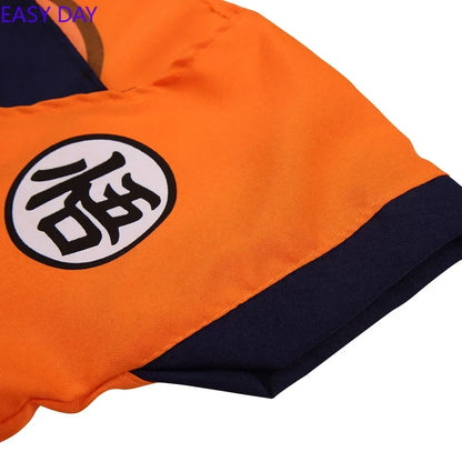 Costumes de cosplay anime Son Goku pour enfants, vêtements d'entraînement krmonaires, tenues de héros souriants, perruque Super Saisuperb, costume de fête Comic Con