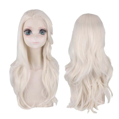 Halloween carnaval pourim mascarade fête princesse congelée Cos reine des neiges adulte Elsa Costume ou perruque