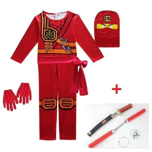NINJA cosplay kostuum jongens en meisjes jumpsuit set Halloween Kerstmis geavanceerde nieuwste Ninja cosplay kostuumfeest