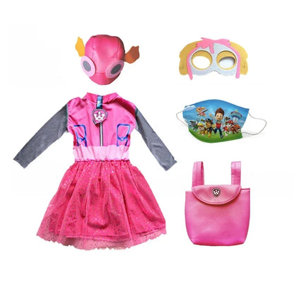 Anime Dog Patrol Kids Tops Broek Rugzak Hoed Marshall Chase Skye Zuma Rubble Kinderen Patrol Uniformen Halloween Cosplay Kostuum