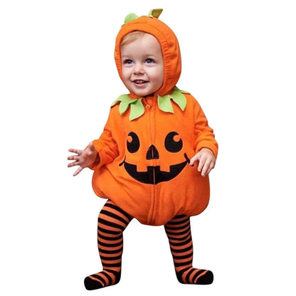 Ensemble de Vêtements d'Halloween Cosplay pour Bébé Fille et Garçon, Veste à Manches sulfavec Fermeture Éclair, Barboteuse à Capuche, Nouvelle Collection Automne