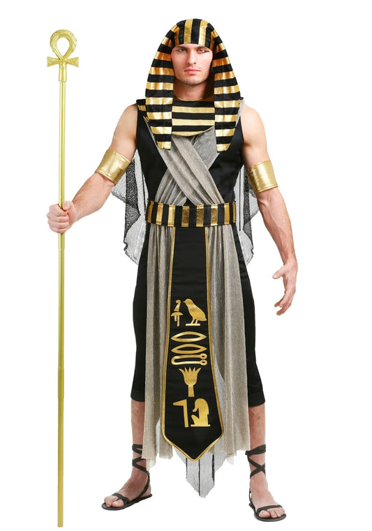 Halloween Oude Egypte Egyptische Farao Kostuum voor Mannen Koning Cleopatra Koningin Cosplay Carnaval Party Middeleeuwse Paar Feestjurk