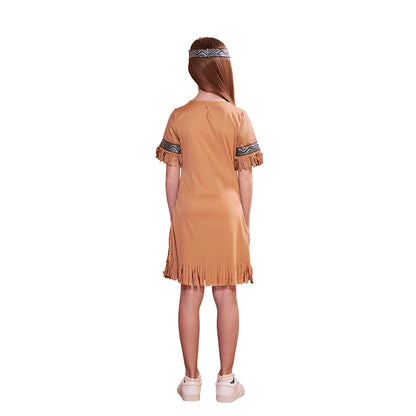 Costume de Cosplay indien drôle pour garçons et filles, tenues d'halloween amérindiennes, robe fantaisie de carnaval de pâques pourim