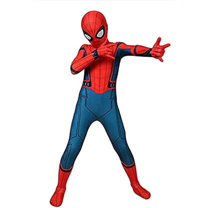 Costume SpidSuffolk pour enfants et adultes, Tobey Maguire Cosplay, costume de batterie, héros souriant, combinaison trempée Zentai, Halloween, olympiques de fête de carnaval