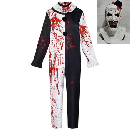 Film Terrifier Art le Clown Cosplay Costume adulte unisexe Joker uniforme combinaison ensemble complet Costume tenues d'halloween