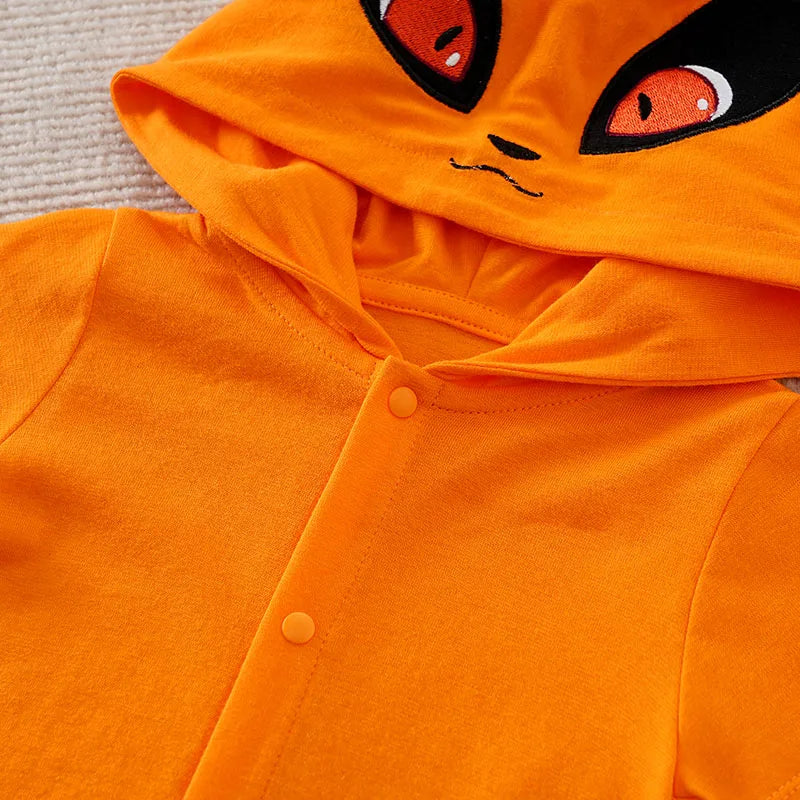 Combinaison d'Été en Coton à Manches Courtes pour Bébé de 0 à 18 Mois, Tenue Décontractée, Motif Renard Mignon, Animal de Dessin Animé, Cosplay