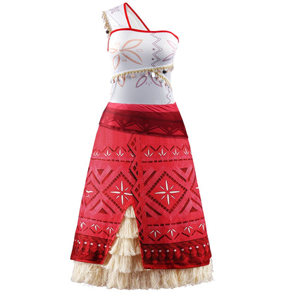 New Movie Halloween Cosplay Short-sleeved Clothes Adult Cosplay Princess One-Shoulder Suspender Asymmetric Dress Accessories Set