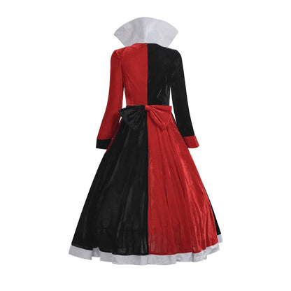 Halloween reine des coeurs Costume Alice au pays des merveilles robe femmes adulte Sexy Poker reine Cosplay Halloween déguisement grande taille