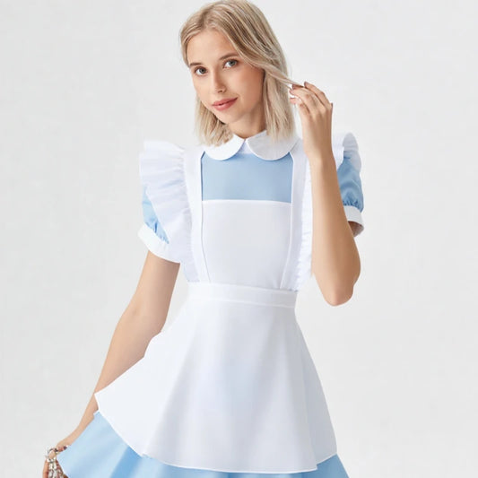 Vrouwen Lolita Jurk Meid Schort Fantasia Carnaval Rok Cosplay Kostuums Halloween Kleding Maskerade Partij Alice In Wonderland