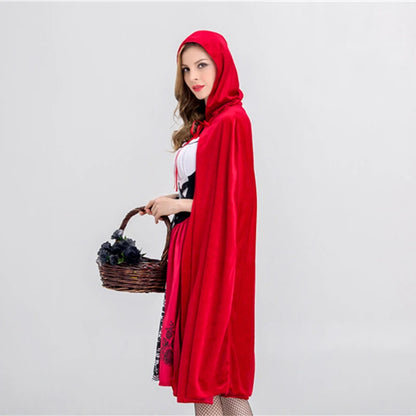 Roodkapje Moderne versie van toneelvoorstelling Kleding Sjaal Volwassen Meisjes Persoonlijkheid Cosplay Spel Uniform Kostuums