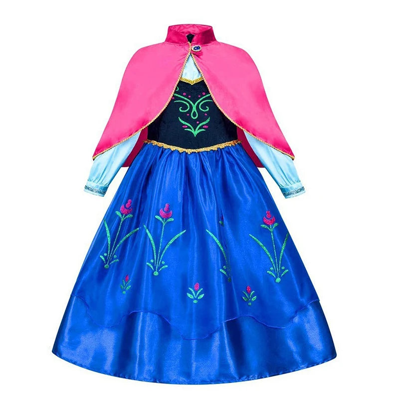 Robe de princesse pour filles, Costume d'halloween Disney Cosplay cendrillon blanche-neige aurore raiponce, robes de fête d'anniversaire pour enfants