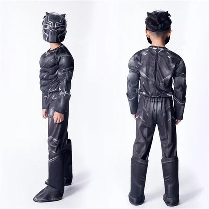 Costume de Cosplay de la fête d'halloween de haute qualité, panthère noire de la guerre civile, Costume de super-héros pour enfants, nouvelle collection 2024