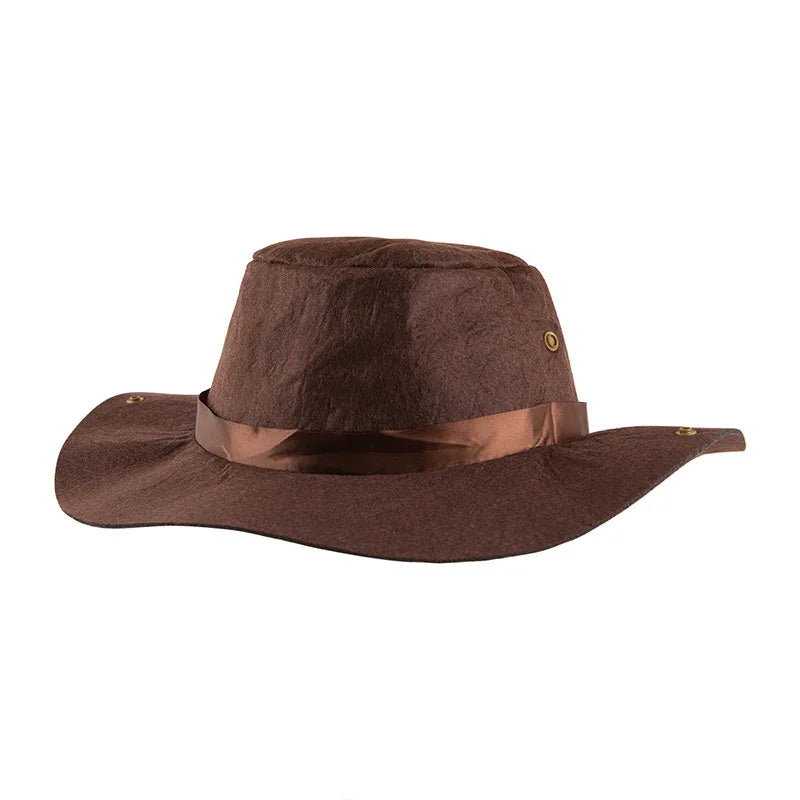 4 STKS Cowboy Dress Up Outfits Past Baby Jongens Kleding Vest + Sjaal + Broek + Hoeden Voor Peuter Purim Halloween Carnaval Verjaardag kostuum