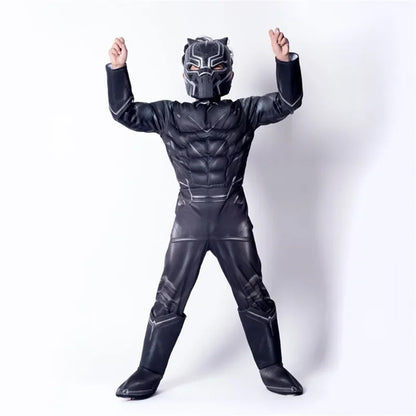 Costume de Cosplay de la fête d'halloween de haute qualité, panthère noire de la guerre civile, Costume de super-héros pour enfants, nouvelle collection 2024