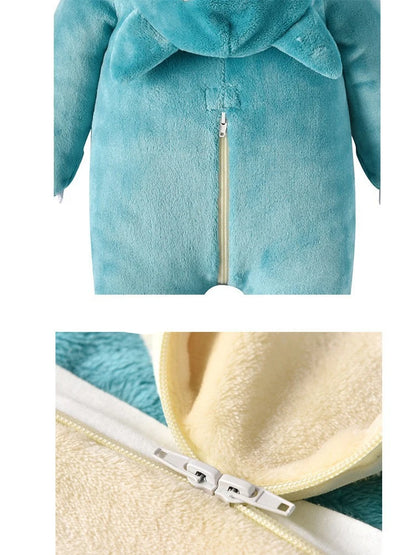 Bébé Cosplay escalade body infantile Anime nouveau-né ronflement dinosaures jeu de rôle flanelle combinaison de protection Halloween 0-3 ans Cos