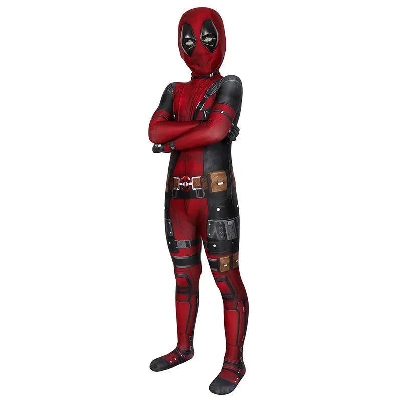 Deadpool superhelden kinderkostuum Kid Halloween cosplay kostuum Deadpool kinderpak jumpsuit superheld Deadpool kinderkostuum