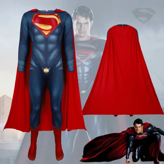 Superman Cosplay Kostuum Halloween Carnaval Feestoutfits Stage Performance Hero voor Heren Dames Outfits