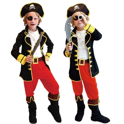 Costumes de Pirate pour enfants d'halloween pour garçons enfants Costume de Pirate Fantasia Infantil vêtements de Cosplay