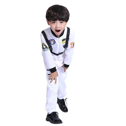 Astronautenkostuum voor jumpsuit Rollenspel Astronaut Ruimtepak Halloween Wit Cosplay