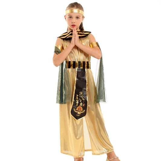 Enfants egypte ancienne pharaon égyptien cléopâtre Prince princesse Costume pour enfants Cosplay Anime Cosplay